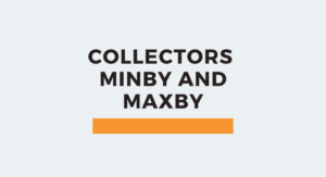 Read more about the article Collectors minBy and maxBy